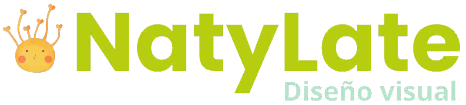 logotipo naty late original diseñadora gráfica freelancer