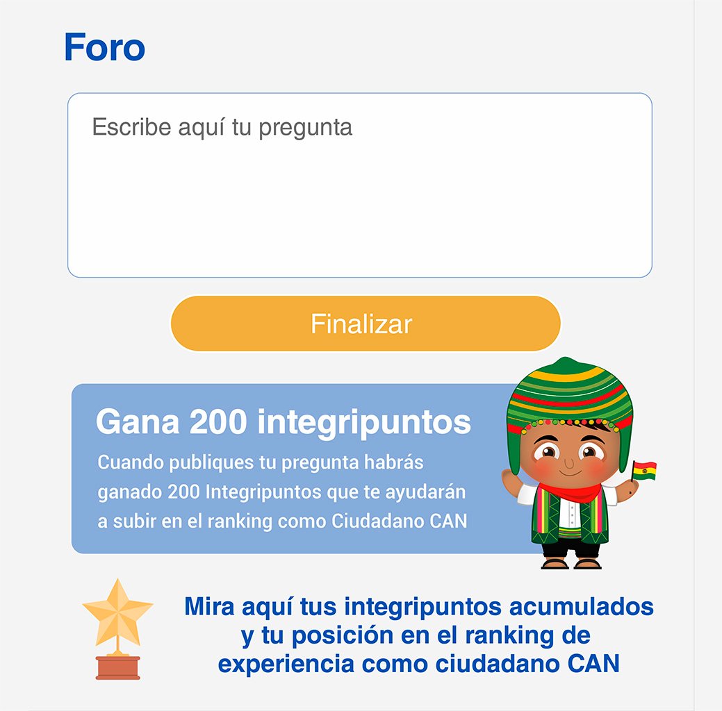 web Comunidad Andina (CAN) por Naty Late: Diseño responsivo sección Bolivia.